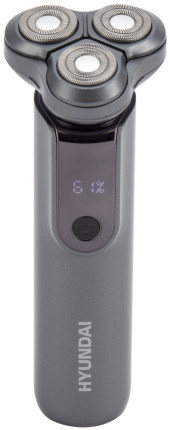 Бритва роторная Hyundai H-SH8080 реж.эл.:3 питан.:аккум. серебристый Бритва роторная Hyundai H-SH8080 реж.эл.:3 питан.:аккум. серебристый