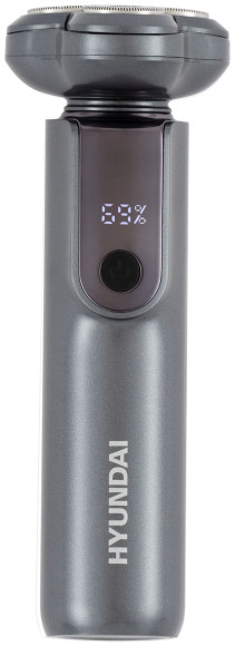 Бритва роторная Hyundai H-SH8080 реж.эл.:3 питан.:аккум. серебристый