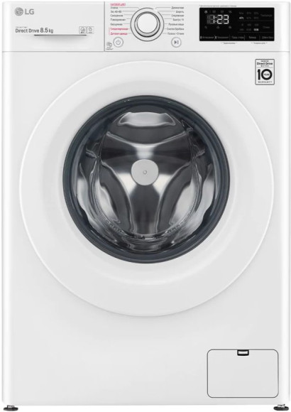 Стиральная машина LG F2V3GS3W класс: A загр.фронтальная макс.:8.5кг белый инвертор