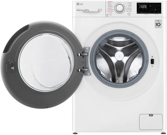 Стиральная машина LG F2V3GS3W класс: A загр.фронтальная макс.:8.5кг белый инвертор