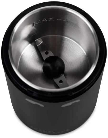 Кофемолка Kitfort КТ-7116 200Вт сист.помол.:ротац.нож вместим.:40гр черный