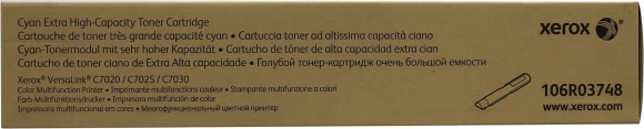 Картридж лазерный Xerox 106R03748 голубой (16500стр.) для Xerox VersaLink C7020/C7025/C7030 Картридж лазерный Xerox 106R03748 голубой (16500стр.) для Xerox VersaLink C7020/C7025/C7030