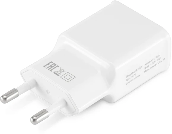 Сетевое зар./устр. Buro TJ-248W 12W 2.4A (QC) USB-A универсальное белый Сетевое зар./устр. Buro TJ-248W 12W 2.4A (QC) USB-A универсальное белый