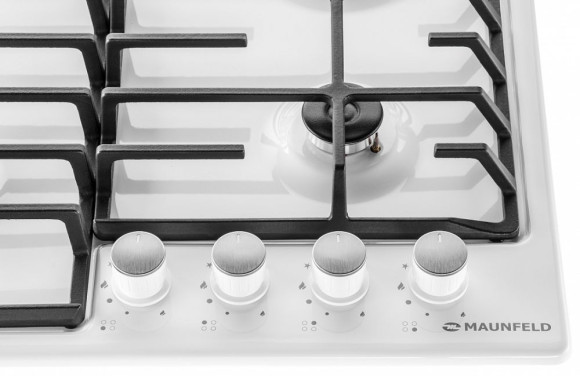 Газовая варочная поверхность Maunfeld EGHE.64.6CW/G белый Газовая варочная поверхность Maunfeld EGHE.64.6CW/G белый