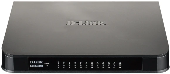 Коммутатор D-Link DES-1024A/E3A (L2) 24x100Мбит/с неуправляемый