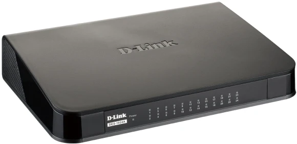 Коммутатор D-Link DES-1024A/E3A (L2) 24x100Мбит/с неуправляемый
