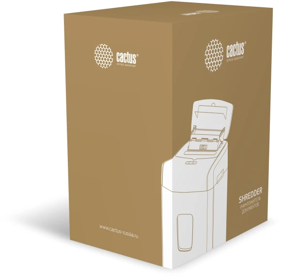 Шредер Cactus CS-SH-D6 с автоподачей (секр.P-4) фрагменты 120лист. 23лтр. скрепки скобы пл.карты Шредер Cactus CS-SH-D6 с автоподачей (секр.P-4) фрагменты 120лист. 23лтр. скрепки скобы пл.карты