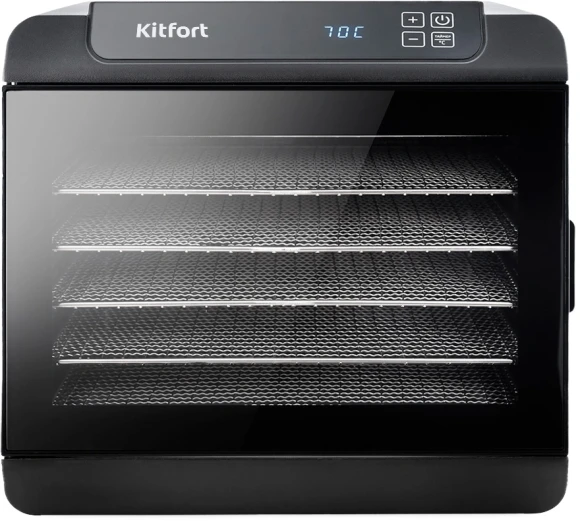 Сушка для фруктов и овощей Kitfort КТ-1904 18под. 500Вт черный