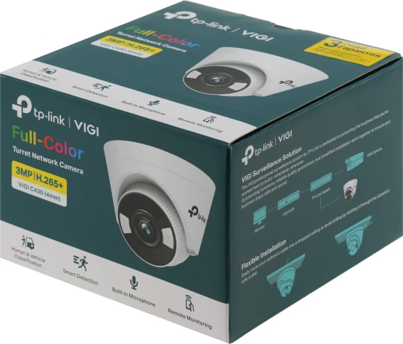 Камера видеонаблюдения IP TP-Link Vigi C430 4-4мм цв. корп.:белый/черный (VIGI C430(4MM))