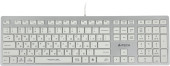 Клавиатура A4Tech FX50 белый USB slim Multimedia (FX50 WHITE) кабель 1.5м