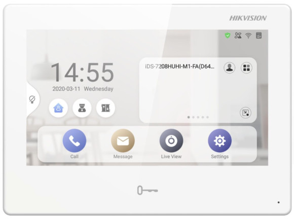 Видеодомофон Hikvision DS-KH9510-WTE1(B) белый Видеодомофон Hikvision DS-KH9510-WTE1(B) белый