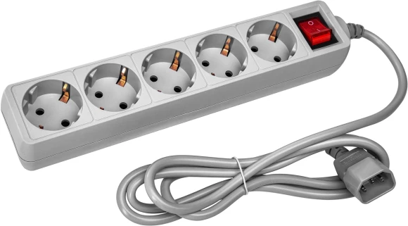 Сетевой фильтр PC Pet AP01006-E-G 1.8м (5 розеток) серый (пакет ПЭ) Сетевой фильтр PC Pet AP01006-E-G 1.8м (5 розеток) серый (пакет ПЭ)