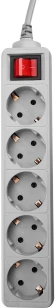 Сетевой фильтр PC Pet AP01006-E-G 1.8м (5 розеток) серый (пакет ПЭ) Сетевой фильтр PC Pet AP01006-E-G 1.8м (5 розеток) серый (пакет ПЭ)