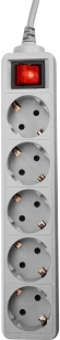 Сетевой фильтр PC Pet AP01006-E-G 1.8м (5 розеток) серый (пакет ПЭ) Сетевой фильтр PC Pet AP01006-E-G 1.8м (5 розеток) серый (пакет ПЭ)
