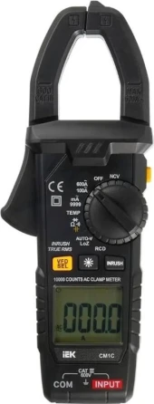 Клещи токоизмерительные IEK ARMA2L 5 CM1C цифр. измер.ток:переменный черный (A2L5-CM13-01) Клещи токоизмерительные IEK ARMA2L 5 CM1C цифр. измер.ток:переменный черный (A2L5-CM13-01)