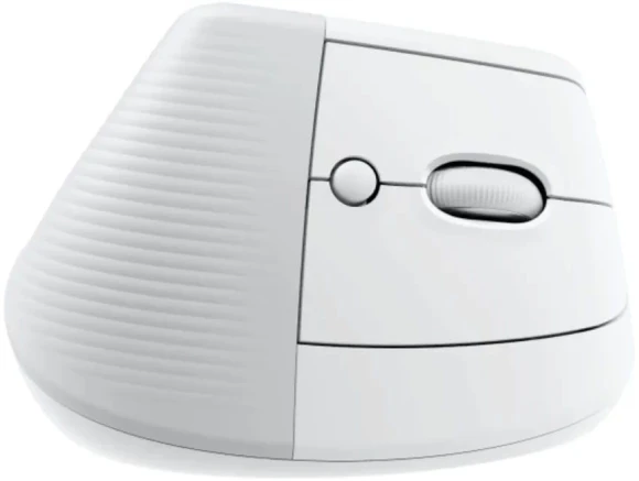 Мышь Logitech Lift белый оптическая 4000dpi silent беспров. BT/Radio USB для ноутбука 5but (910-006486)