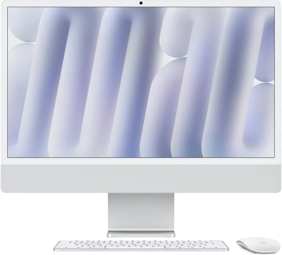 Моноблок Apple iMac A3137 24" 4.5K M4 10 core (4) 16Gb SSD256Gb 10 core GPU macOS WiFi BT 143W клавиатура мышь Cam серебристый 4480x2520 Моноблок Apple iMac A3137 24" 4.5K M4 10 core (4) 16Gb SSD256Gb 10 core GPU macOS WiFi BT 143W клавиатура мышь Cam серебристый 4480x2520