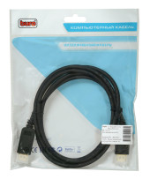 Кабель аудио-видео Buro V.1.2 DisplayPort (m)/DisplayPort (m) 2м. позолоч.конт. черный (BHP DPP_1.2-2) Кабель аудио-видео Buro V.1.2 DisplayPort (m)/DisplayPort (m) 2м. позолоч.конт. черный (BHP DPP_1.2-2)