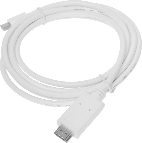 Кабель 1.2v miniDisplayPort (m) HDMI (m) 2м белый