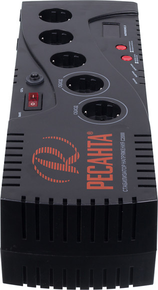 Стабилизатор напряжения Ресанта С2000 1.95кВА однофазный черный (63/6/34)