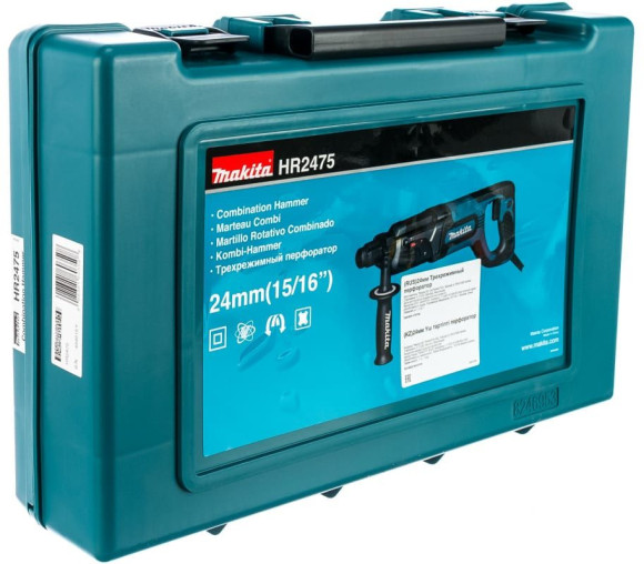 Перфоратор Makita HR2475 патрон:SDS-plus уд.:2.7Дж 780Вт (кейс в комплекте)