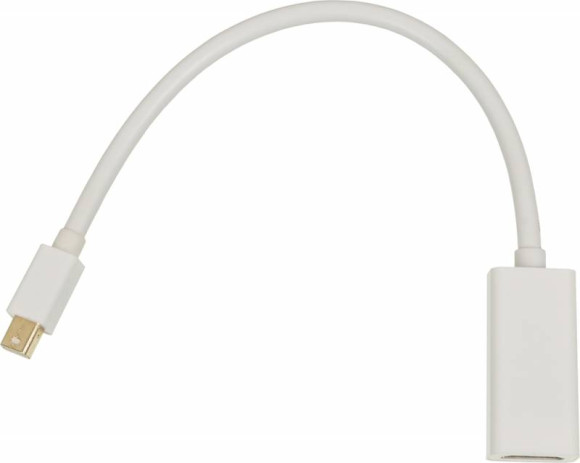 Переходник miniDisplayPort (m) HDMI (f) 0.2м белый