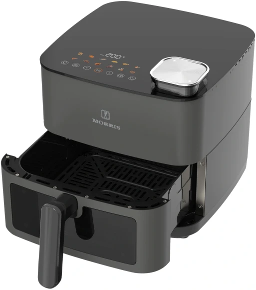 Аэрогриль Hyundai HYF-9085 8л 2000Вт темно-серый/серебристый