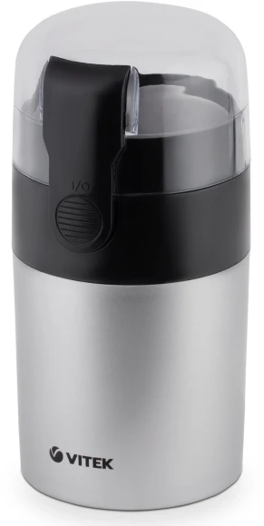 Кофемолка Vitek VT-1540 120Вт сист.помол.:ротац.нож вместим.:40гр серебристый Кофемолка Vitek VT-1540 120Вт сист.помол.:ротац.нож вместим.:40гр серебристый