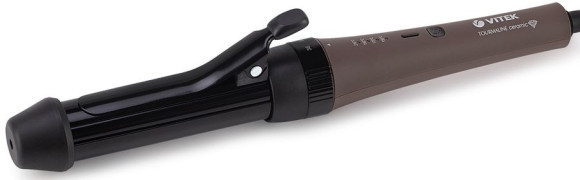 Щипцы Vitek VT-2521 70Вт коричневый макс.темп.:210С покрытие:титаново-турмалиновое Щипцы Vitek VT-2521 70Вт коричневый макс.темп.:210С покрытие:титаново-турмалиновое