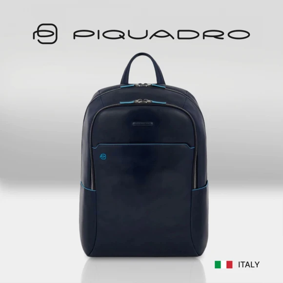 Рюкзак Piquadro Blue Square CA4762B2/BLU2 синий кожа Рюкзак Piquadro Blue Square CA4762B2/BLU2 синий кожа