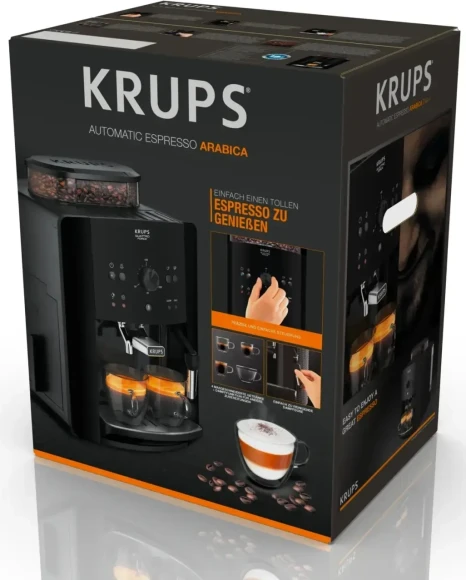 Кофемашина Krups Arabica EA811810 1450Вт черный/серебристый