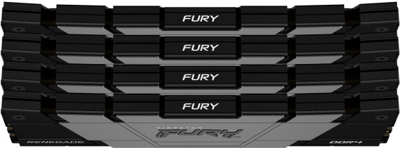 Память DDR4 4x16GB 3200MHz Kingston KF432C16RB12K4/64 Fury Renegade Black RTL Gaming PC4-25600 CL16 DIMM 288-pin 1.35В dual rank с радиатором Ret