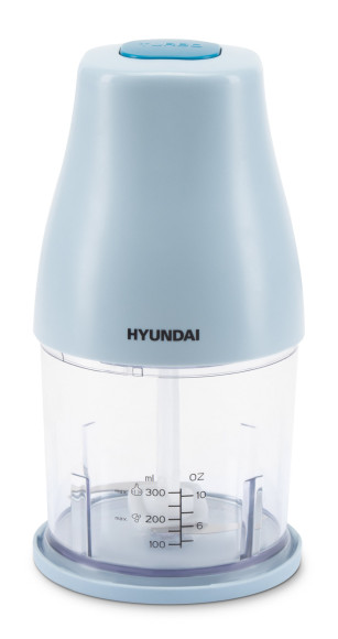 Измельчитель электрический Hyundai HYC-P3118 0.8л. 300Вт голубой/синий