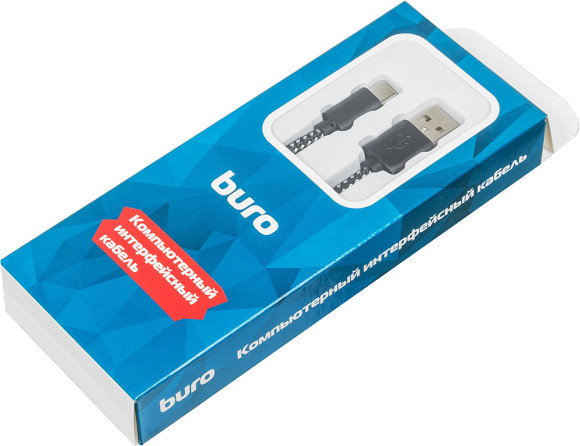 Кабель Buro Braided BHP RET TYPEC1 USB (m)-USB Type-C (m) 1м Кабель Buro Braided BHP RET TYPEC1 USB (m)-USB Type-C (m) 1м