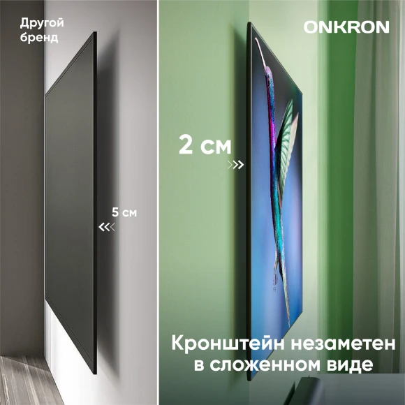 Кронштейн для телевизора Onkron SM2 черный 32"-75" макс.40кг настенный поворот и наклон Кронштейн для телевизора Onkron SM2 черный 32"-75" макс.40кг настенный поворот и наклон
