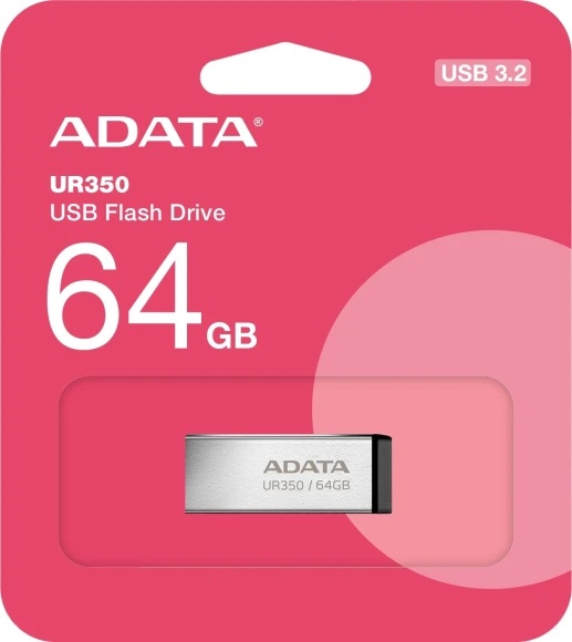 Флеш Диск A-Data 64GB UR350 UR350-64G-RSR/BK USB3.2 серебристый/черный Флеш Диск A-Data 64GB UR350 UR350-64G-RSR/BK USB3.2 серебристый/черный