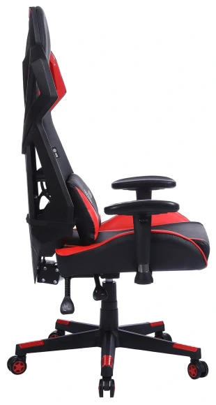 Кресло игровое Cactus CS-CHR-090BLR черный/красный экокожа/сетка крестов. нейлон