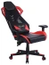 Кресло игровое Cactus CS-CHR-090BLR черный/красный экокожа/сетка крестов. нейлон