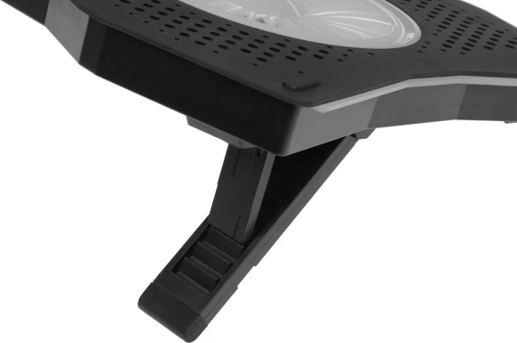 Подставка для ноутбука Digma D-NCP180-2x110RGB 18" 410x280x34мм 20дБ 2xUSB 2x 110ммFAN 700г Fan-control пластик ABS черный