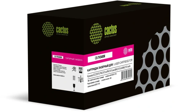 Картридж лазерный Cactus CS-TK5480M пурпурный (1250стр.) для Kyocera ECOSYS PA2101cx/PA2101cwx/MA2101cfx/MA2101cwfx с чипом Картридж лазерный Cactus CS-TK5480M пурпурный (1250стр.) для Kyocera ECOSYS PA2101cx/PA2101cwx/MA2101cfx/MA2101cwfx с чипом