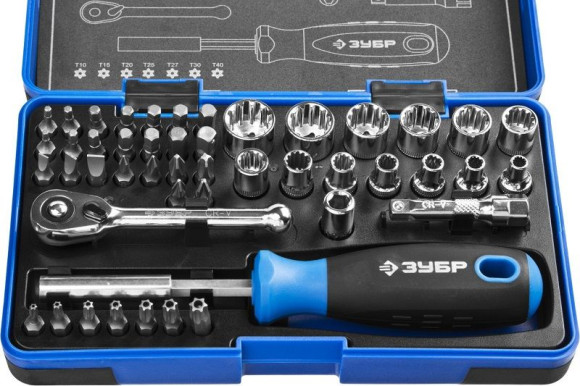 Набор отверток Зубр Компакт-47 в компл.:47 предметов жесткий кейс (25283-H47_Z01) Набор отверток Зубр Компакт-47 в компл.:47 предметов жесткий кейс (25283-H47_Z01)