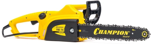 Цепная пила Champion 118-14 от сети 1800Вт дл.шины:14" (35cm)