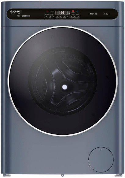 Стиральная машина Kraft TCH-HDD8596SW класс: B загр.фронтальная макс.:8кг (с сушкой) белый инвертор