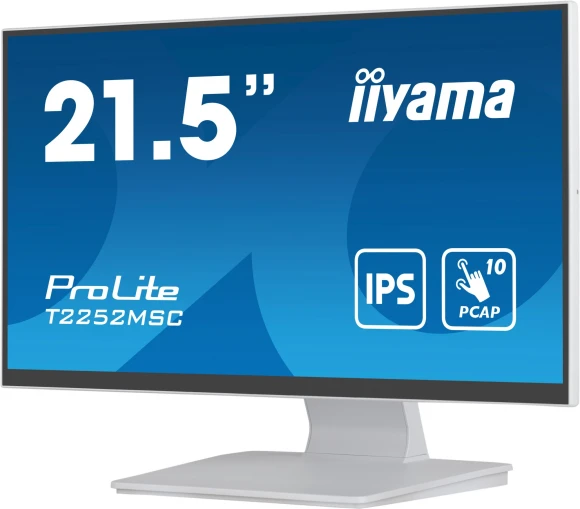 Монитор Iiyama 21.5" ProLite T2252MSC-W2 белый IPS LED 5ms 16:9 HDMI M/M матовая 250cd 178гр/178гр 1920x1080 DP FHD USB Touch 4.5кг