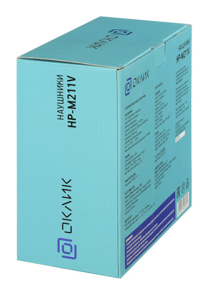 Наушники мониторные Оклик HP-M211V 1.8м черный проводные оголовье (HP-M211VB) Наушники мониторные Оклик HP-M211V 1.8м черный проводные оголовье (HP-M211VB)