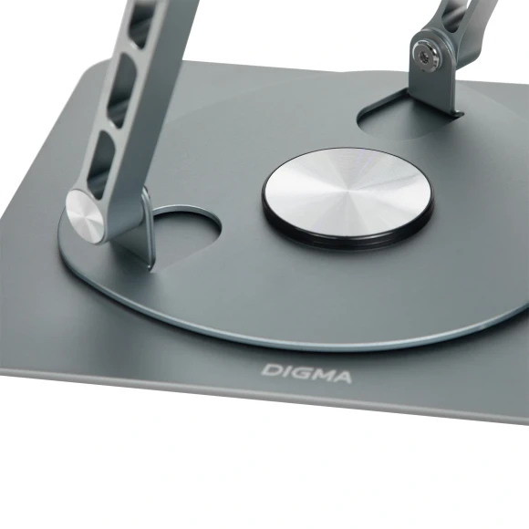 Подставка для ноутбука Digma D-NCP170-1xRGB110-360 17" 240x230x50мм 28дБ 2xUSB 1x 110ммFAN 940г Fan-control алюминий серый