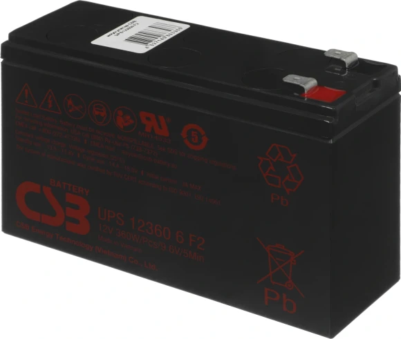 Батарея для ИБП CSB UPS123606 F2 12В 7.5Ач