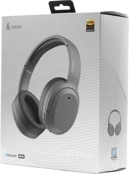Гарнитура мониторные Edifier W820NB Plus серый беспроводные bluetooth оголовье