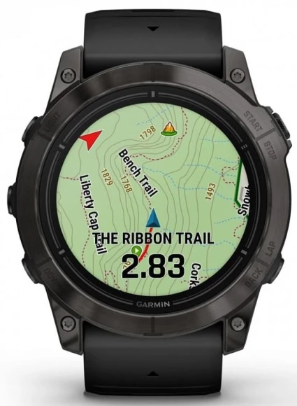 Смарт-часы Garmin Epix Pro gen.2 51мм 1.4" AMOLED корп.серый рем.черный (010-02804-21)