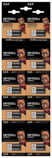 Батарея Opticell Simply 6050002 AAA (2шт) блистер